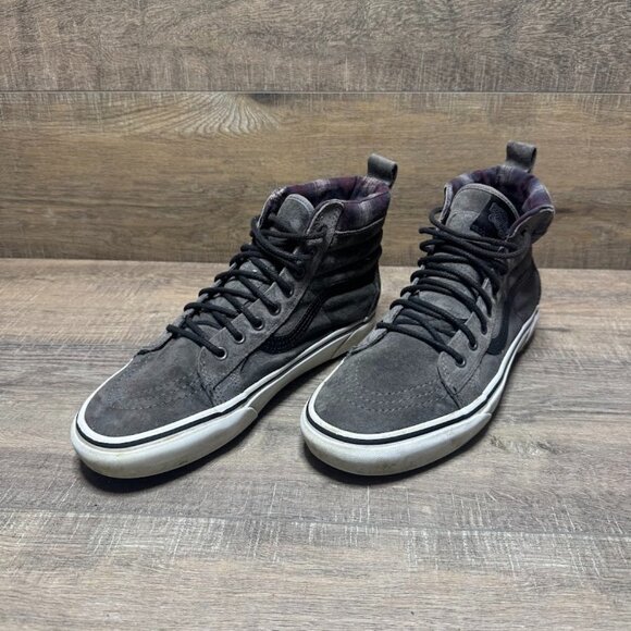Vans Sk8-Hi Scotchgard Grey Suede Sneaker Men's Size 9.5 - Picture 1 of 7